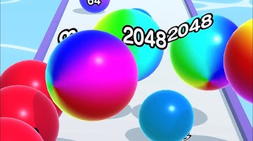 BALL RUN 2048 GAME ⚽️✨- All Levels Gameplay Walkthrough Android, iOS v.36