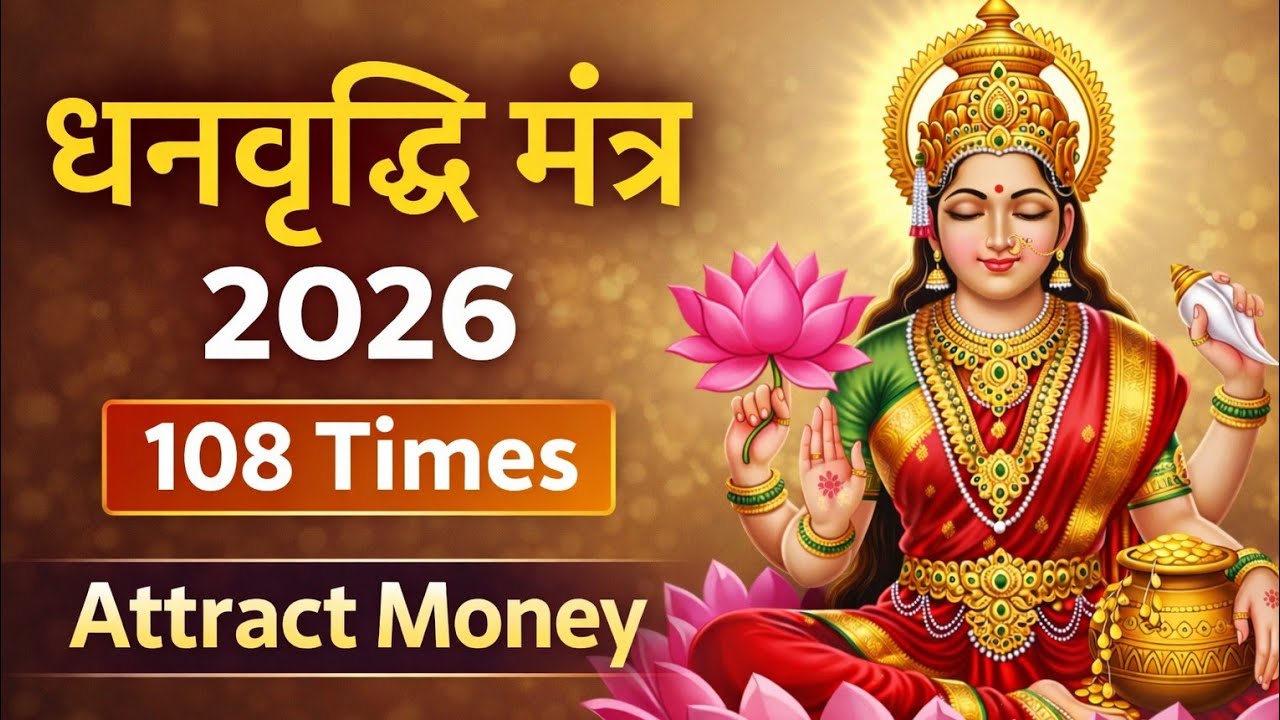 सुनते ही धन वर्षा! श्री महालक्ष्मी मंत्र | Powerful Money Attraction Mantra & Prosperity 108 Times 