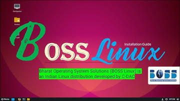 BOSS Linux 8 Indian GNU/Linux distribution by CDAC  customized to suit Indian