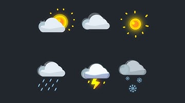 Weather Icons Animation in After Effects Tutorial
