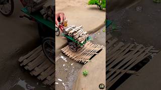 Building a Mini Brick Bridge From Scratch! #miniature #shorts #diy