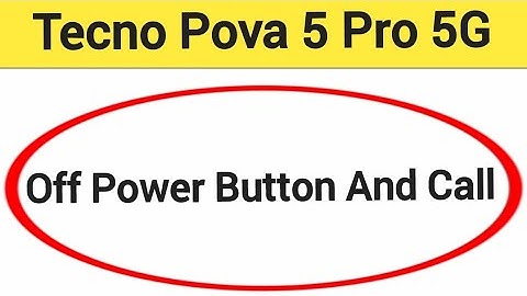How to turn off power button and call, Tecno Pova 5 Pro 5G me power button and call off kaise karen