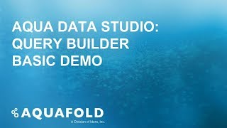 Aqua Data Studio - Query Builder Basic Demo