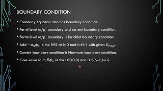 Semiconductor Device Simulation, L4 - Drift Diffusion Equation