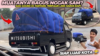 IT LOOKS JUST LIKE THE REAL THING‼️CHALLENGING SAM AGUNG TO INSTALL A TARP ON AN L300 PICKUP MINI...