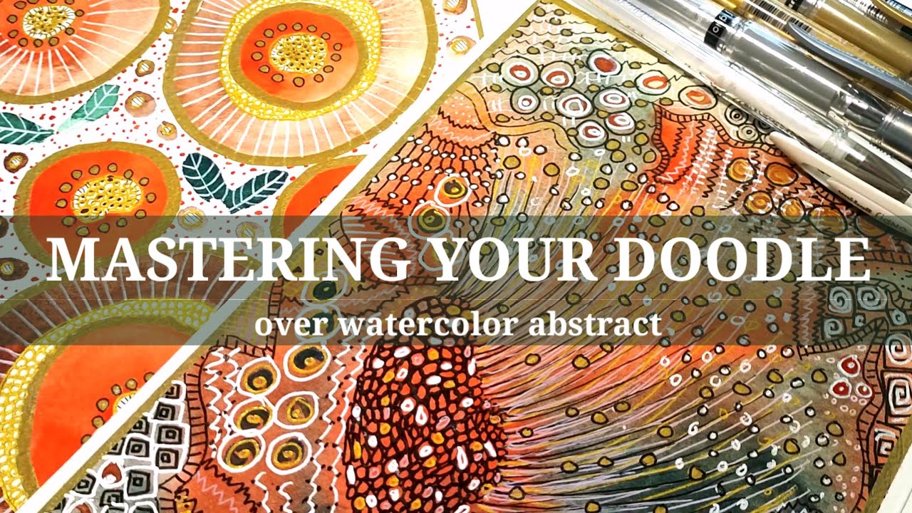 WOW! EXPERIMENT with your ABSTRACT WATERCOLOR by adding MIXED MEDIA ...