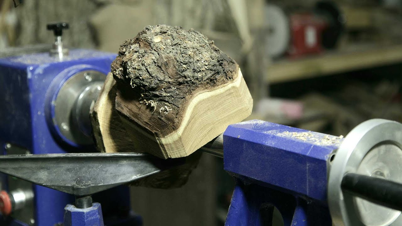خراطی کاسه چوبی درب دار | Woodturning - Wooden Bowl with Lid