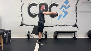 Toe Touch Progression heels up with pad