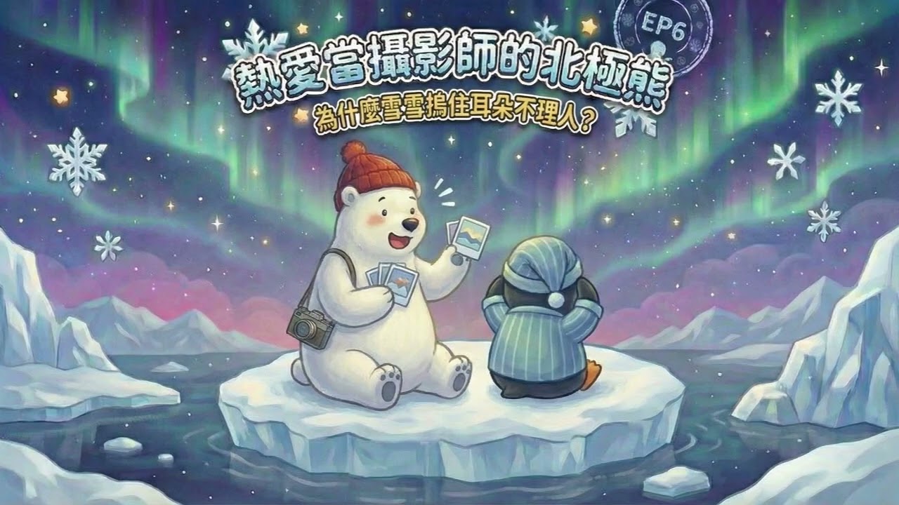 🐻‍❄️ 熱愛當攝影師的北極熊【EP6】🐧｜ 為什麼波波摀住耳朵不理人？帶孩子處理社交衝突與尊重分享