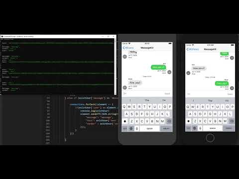 iOS chat socket using SocketServer in node.js pt.2