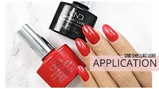 APPLICATION HOW-TO | CND SHELLAC LUXE - YouTube