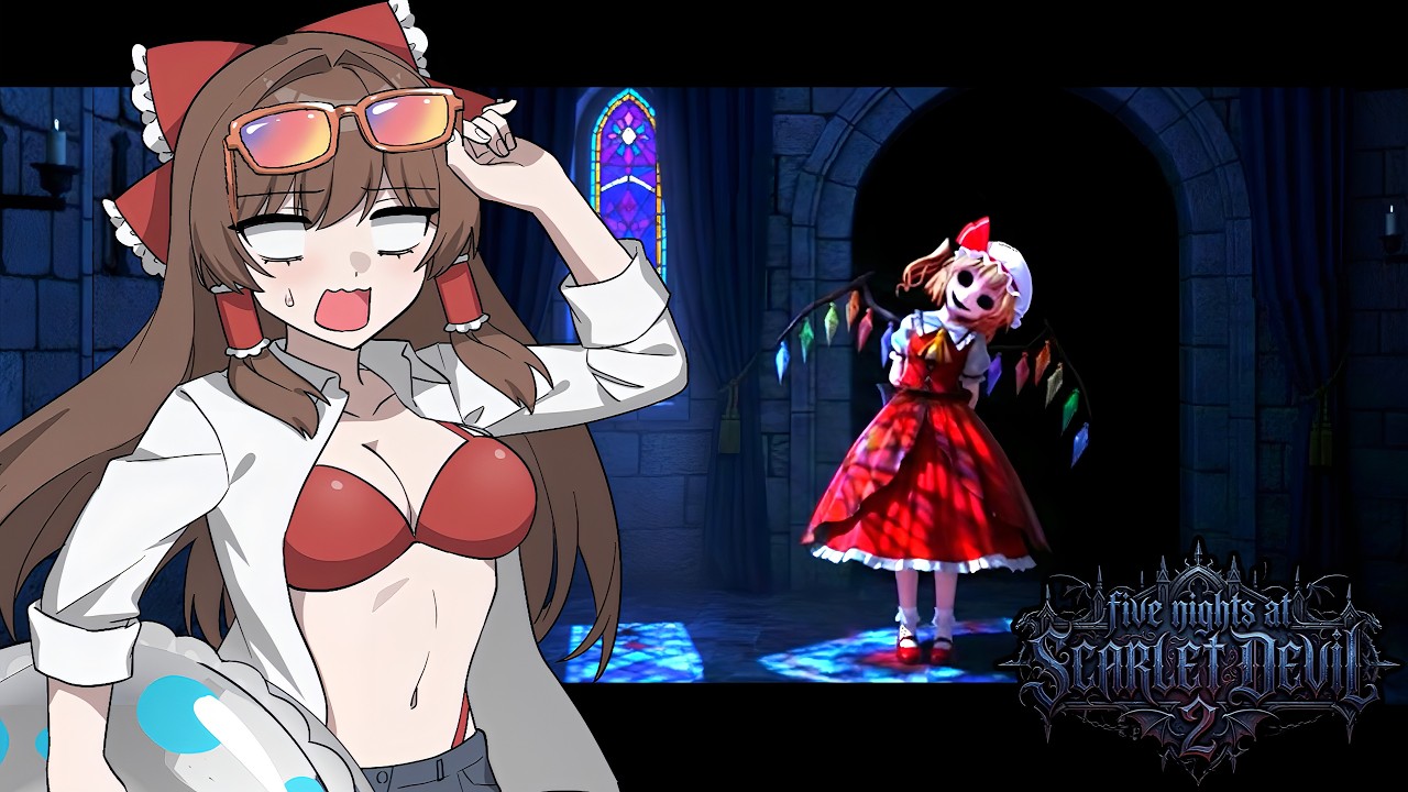【ゆっくり実況】さらに難易度が上がった東方版FNAFファンゲーム【ホラーゲーム】【Five Nights at Scarlet Devil 2】