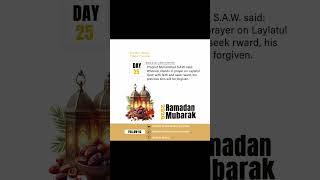 Ramadan countdown Day 25 Reminder 🌙 ( Read captions on the photo)