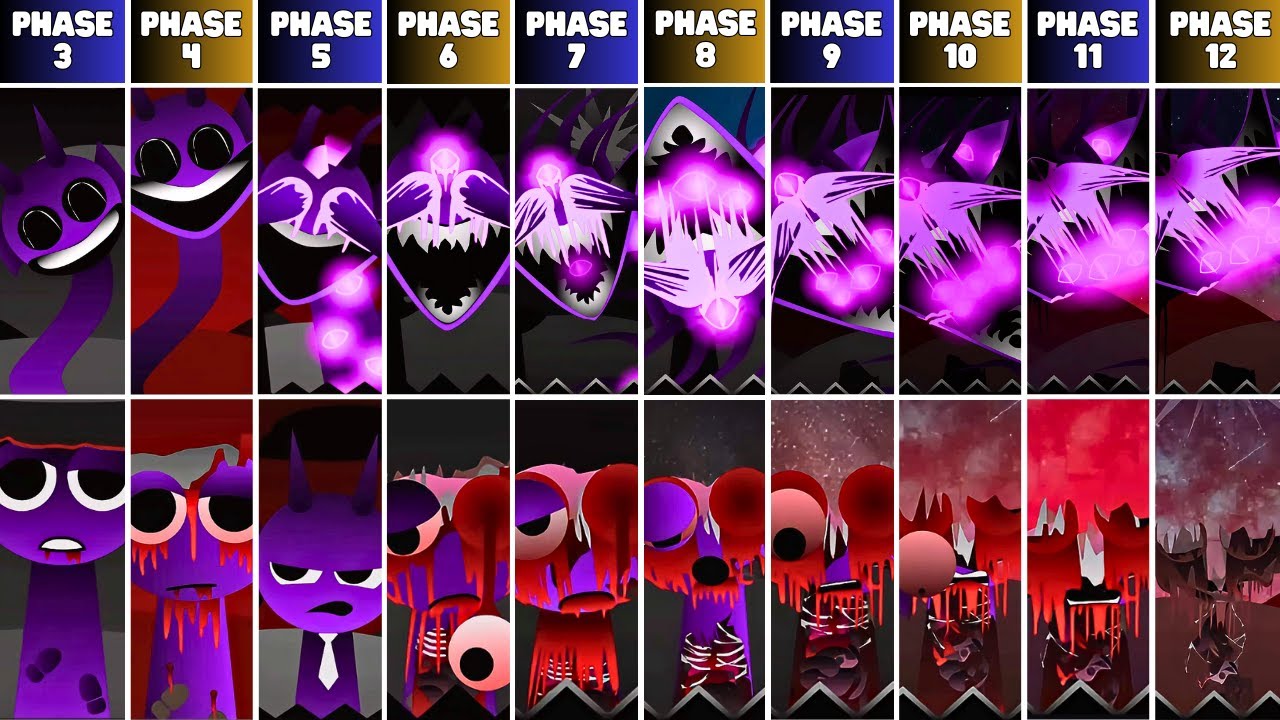 Incredibox Sprunki But Definitive Version VS Swapped Version: From Phase 3 to Phase 12