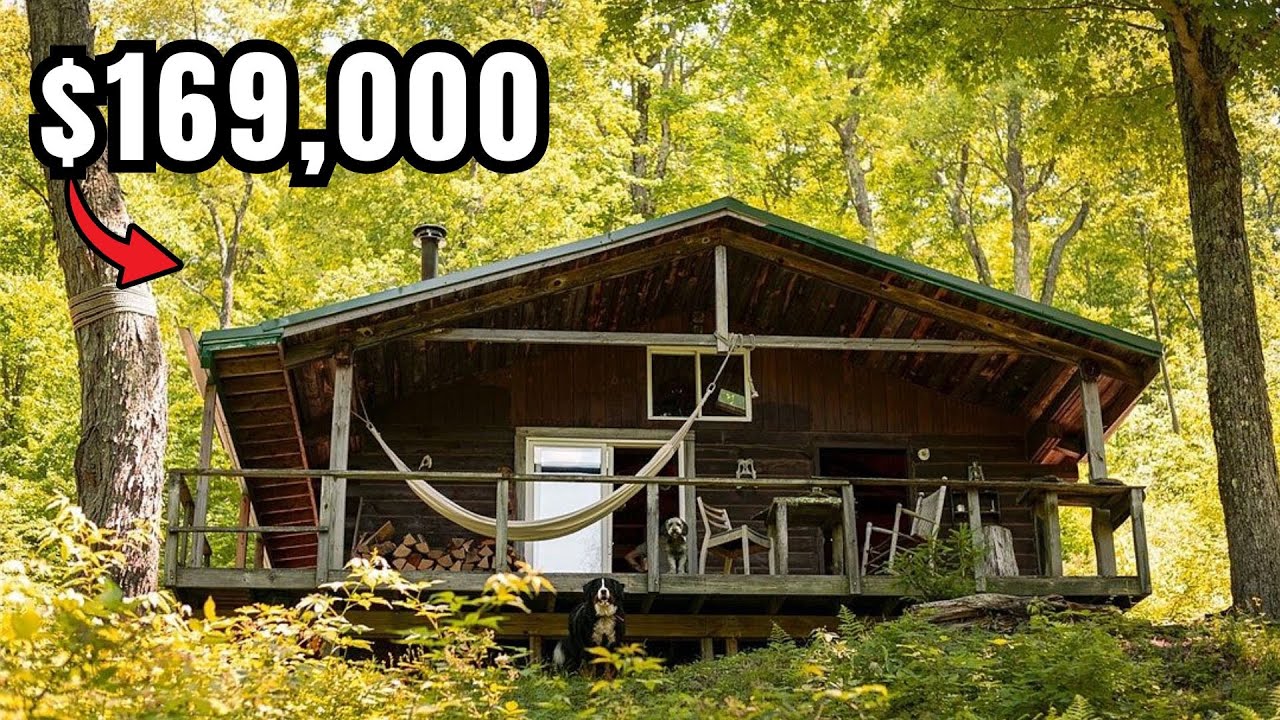 Rustic Cabin with Wood Stove on 6 Acres