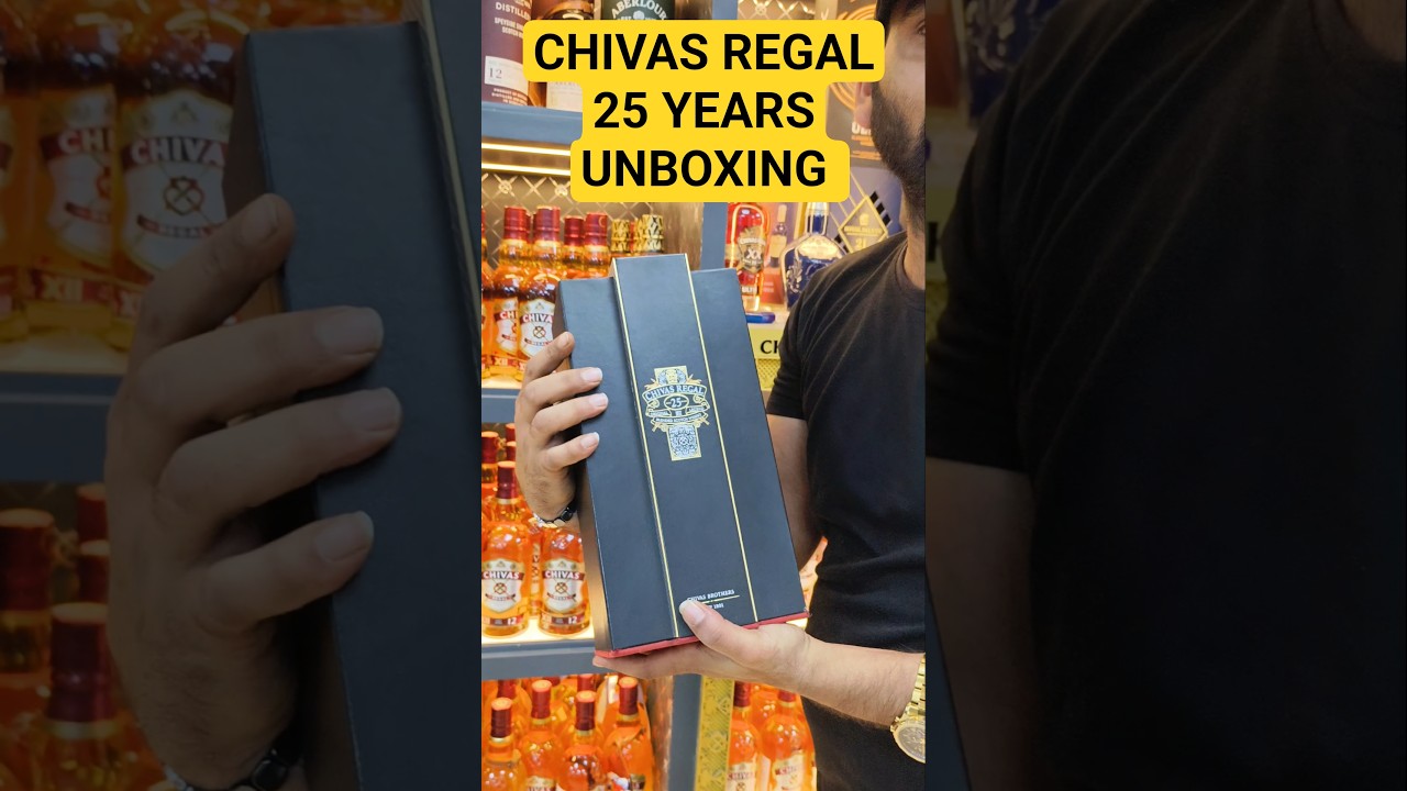 Chivas Regal 25 Years Unboxing And Liquor Price Video In Goa 