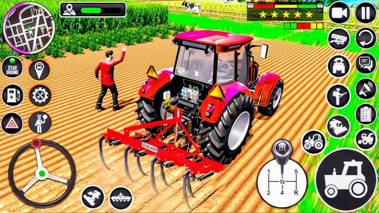 Modern Tractor Farming Driving Simulator 3D - New Tractor Games - Android Gameplay