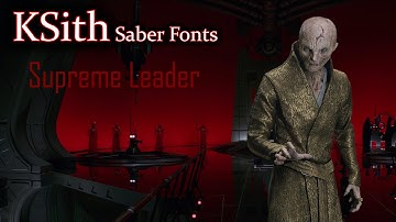 Supreme Leader - Custom Saber Sound Font