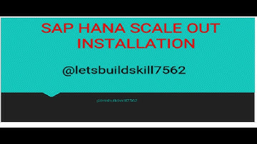 SAP Hana scale out installation Part-1