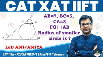 Complete Concept * Quick Geometry : Parallel Line, tangent to Incirlce | CAT 2021  | CAT 2022 2023