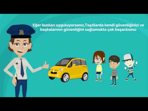 Çocuklar için trafik kuralları eğitimi - Animasyon