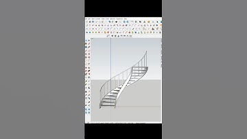 Sketchup Tutorial - Chia Sẽ Cách Vẽ Cầu Thang Xoắn Trong Sketchup. #shorts #sketchup #architecture