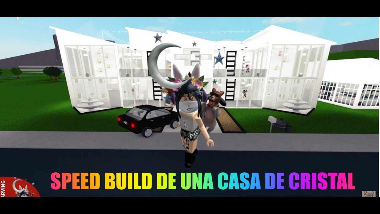 Speed Buil Casa De Cristal 750kwelcome To Bloxburgroblox - roblox welcome to bloxburg starbucks 42k youtube