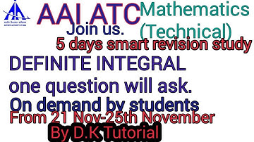 DEFINITE INTEGRAL|| AAI ATC