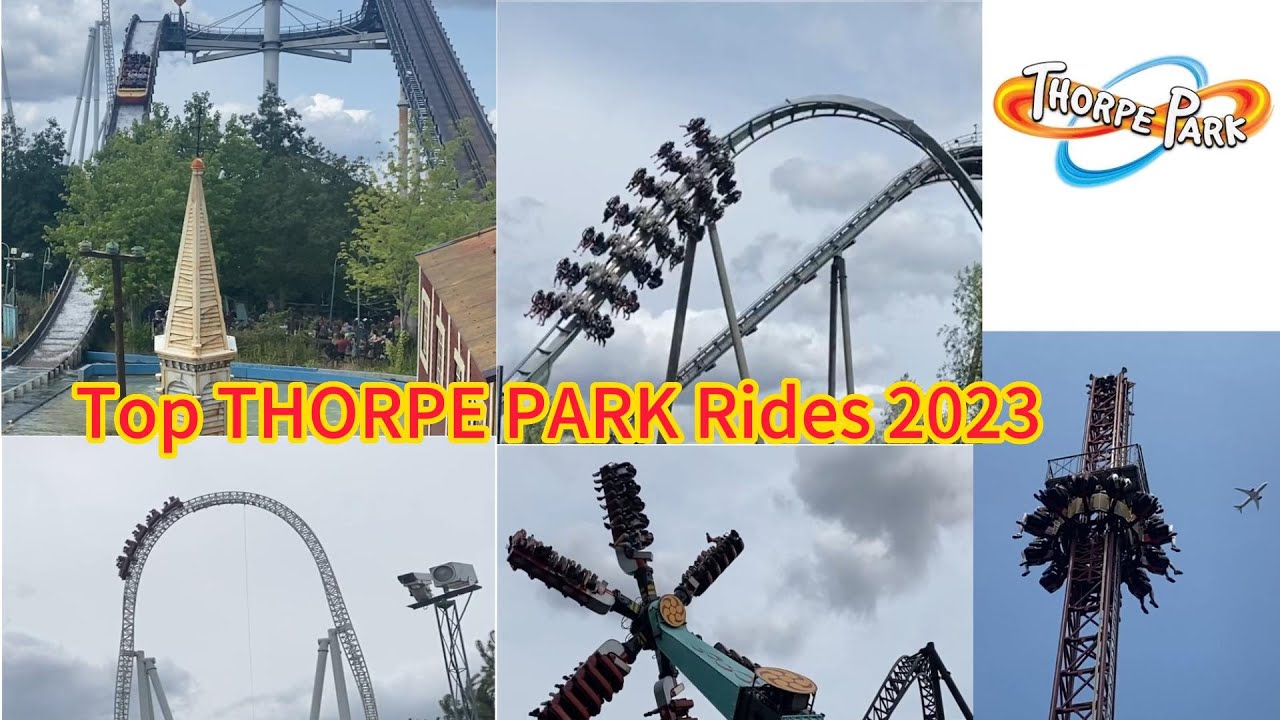 Top Intense Thrills Rides in Thorpe Park 2023 | Tidal Wave | Stealth ...