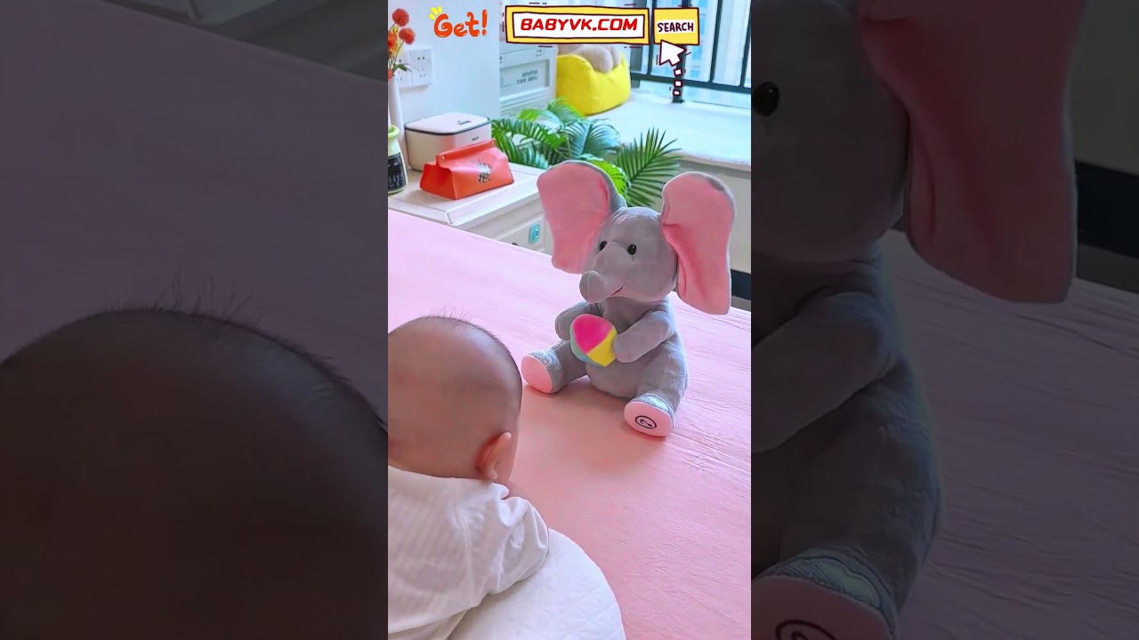 Interactive Dancing Elephant Toy: Sing, Dance & Play Hide-and-Seek! 