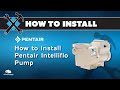 How to install a Pentair Intelliflo Variable Speed Pool Pump - 011028 Pump