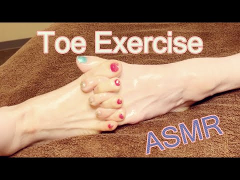 【足指体操ASMR】二人一緒に足指体操の音楽なしバージョン[ASMR]A version without music of toe exercises for two people together