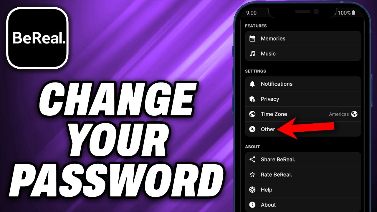 How To Change Your Password on the BeReal App