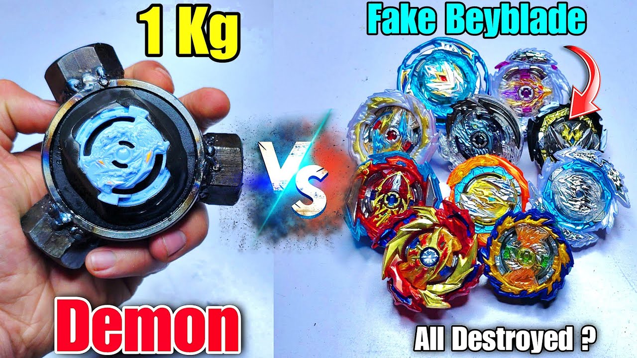1 Kg Destroyer Vs Fake Beyblade Burst Beyblades | All Destroyed Or NOT ?