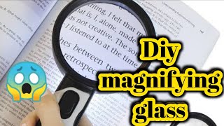 Diy homemade magnifying glass|Diy magnifying glass making at home|How to make magnifying glass