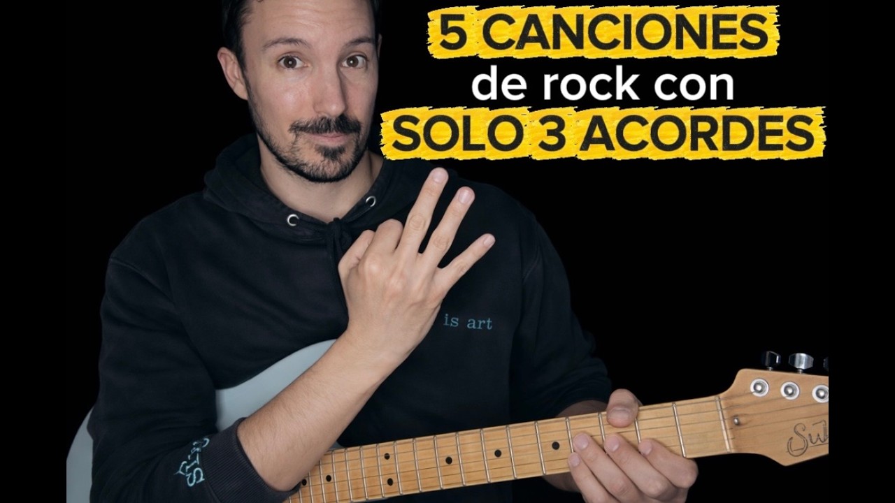 👉 5 CANCIONES de Rock Fáciles con SOLO 3 ACORDES