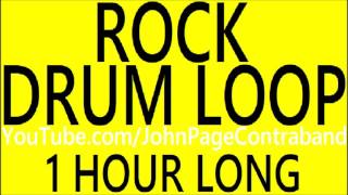 HOUR LONG Basic Rock Drum Loop Drums Only 4/4