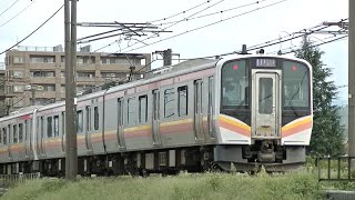 E129系B24+A15編成　信越本線下り普通443M　長岡→新潟