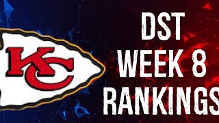 Top 12 Defense/DST Rankings Week 8 Fantasy Football