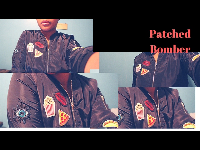 DIY Letterman Patch Bomber Jacket 