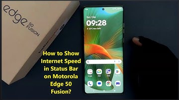 How to Show Internet Speed in Status Bar on Motorola Edge 50 Fusion?