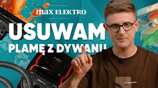 HOW TO REMOVE A STAIN FROM A CARPET?! 🧼🤔 We're testing the Bosch Serie 4 BWD421POW washing vacuum...