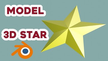 Blender Tutorial : 3D Star modeling Tutorial Blender