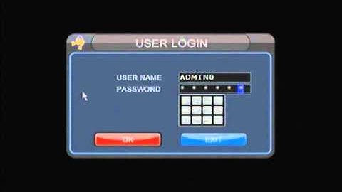 2M DVR - User Accounts