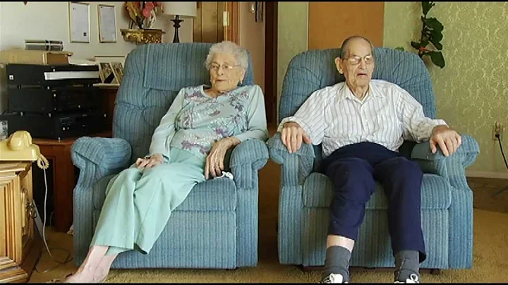 Edith and Norm after 80 years of marriage