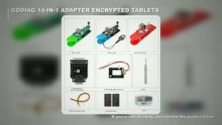 GODIAG BCP U Key BDC2 BDC3 14-in-1 Adapter Kit for 5C/5D Encrypted Key Programming & Matching Works