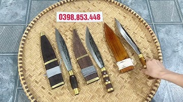 BA BỘ DAO THÉP NHÍP ĐỎ CHUYÊN ĐI RỪNG