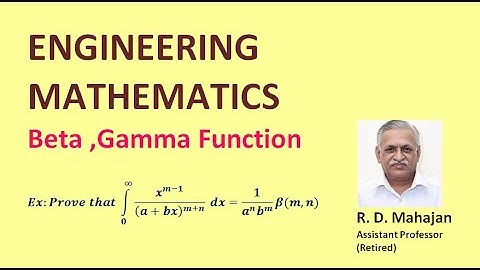 Beta , Gamma Function Example 22  I Engineering Mathematics