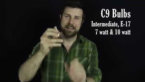 C7 vs C9 Christmas light bulbs.