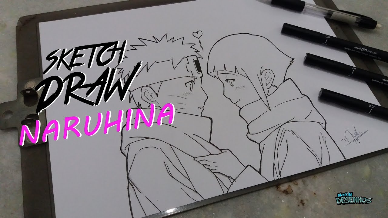Hinata and Naruto sketsch em 2023  Naruto e sasuke desenho, Anime naruto,  Desenho de anime